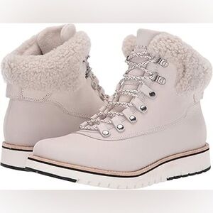 Cole haan zerogrand explore genuine shearling trim waterproof hiker boots